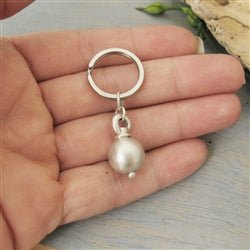 Sphere Urn Pendant for Cremation Ashes Key Ring - Luxe Design Jewellery