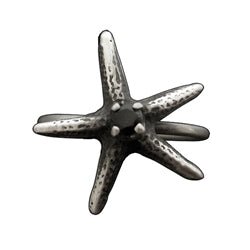 Starfish Ring with Black Spinel Gemstone - Luxe Design Jewellery