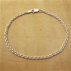 Sterling Silver 2.9mm Cable Bracelet with Lobster Claw - Luxe Design Jewellery