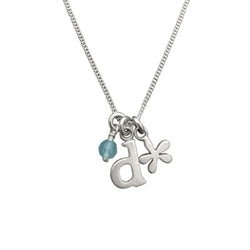 Sterling Silver Baby Initial Necklace - Luxe Design Jewellery