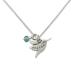 Sterling Silver Customizable Hummingbird Charm - Luxe Design Jewellery
