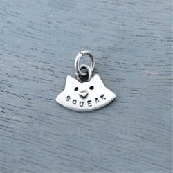 Sterling Silver Customizable Kitty Cat Head Charm - Luxe Design Jewellery