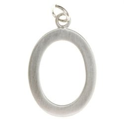 Sterling Silver Customizable Open Oval with PERSONALIZE BACK option - Luxe Design Jewellery