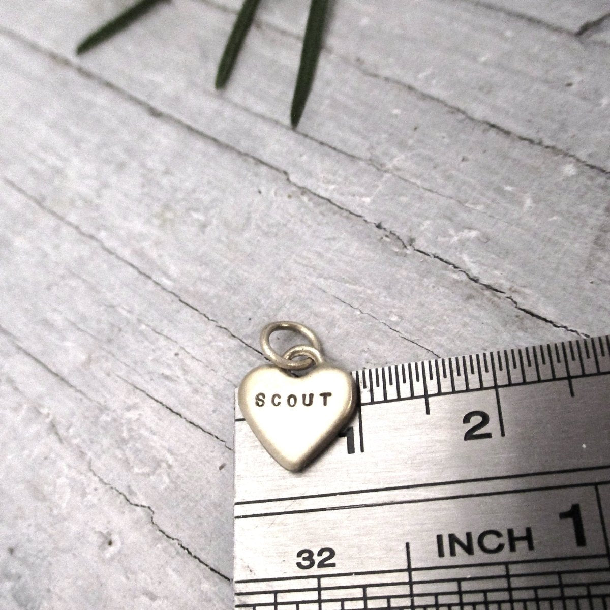Sterling Silver Customizable Small Heart Charm - Luxe Design Jewellery