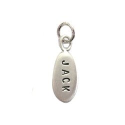 Sterling Silver Customizable Small Oval Charm - Luxe Design Jewellery