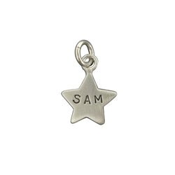 Sterling Silver Customizable Small Star Charm - Luxe Design Jewellery