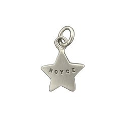 Sterling Silver Customizable Small Star Charm - Luxe Design Jewellery