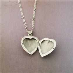 Sterling Silver Heart Locket Bracelet - Luxe Design Jewellery