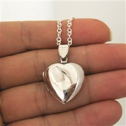 Sterling Silver Heart Locket Bracelet - Luxe Design Jewellery