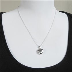 Sterling Silver Heart Locket Pendant - Luxe Design Jewellery