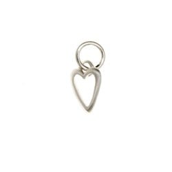 Sterling Silver Heartline Charm - Luxe Design Jewellery