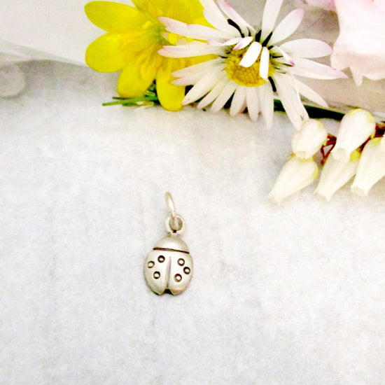 Sterling Silver Ladybug Charm, Little Lovebug - Luxe Design Jewellery