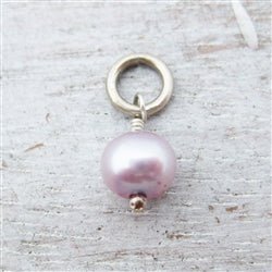 Sterling Silver Large Bead Pink Pearl - Luxe Design Jewellery