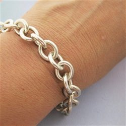 Sterling Silver Large Chunky Locket Bracelet - Luxe Design Jewellery