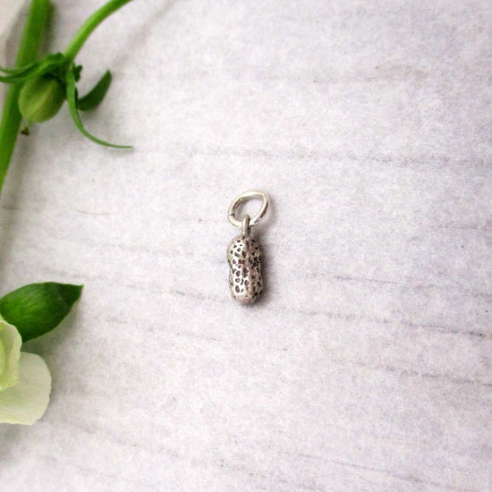 Sterling Silver Little Peanut Charm - Luxe Design Jewellery