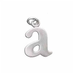Sterling Silver Lowercase Letter 'a' Initital Charm - Luxe Design Jewellery