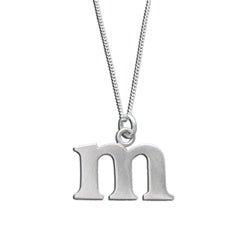 Sterling Silver Lowercase Letter 'm' Initital Charm - Luxe Design Jewellery