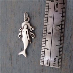 Sterling Silver Mermaid Charm - Luxe Design Jewellery