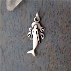 Sterling Silver Mermaid Charm - Luxe Design Jewellery
