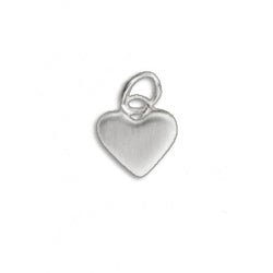 Sterling Silver Mini Smooth Heart Charm - Luxe Design Jewellery