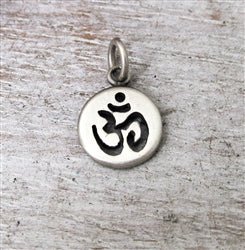 Sterling Silver OM Charm - Luxe Design Jewellery