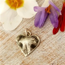 Sterling Silver Personalized Cat Nose Impression Pendant From Your Own Cat's Nosee - Luxe Design Jewellery