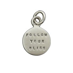 Sterling Silver Personalized Disc Charm - SMALL Font - Luxe Design Jewellery