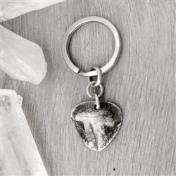 Sterling Silver Personalized Dog Nose Impression Key Ring - Luxe Design Jewellery