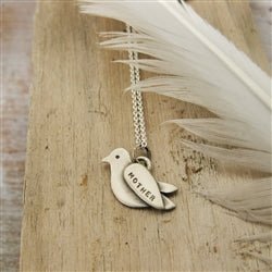 Sterling Silver Personalized Dove Charm - Luxe Design Jewellery