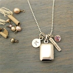 Sterling Silver Rectangle Locket - Luxe Design Jewellery