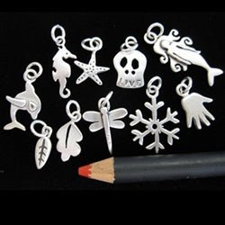Sterling Silver Snowflake Charm - Luxe Design Jewellery