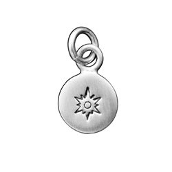 Sterling Silver Sunburst Charm - Luxe Design Jewellery