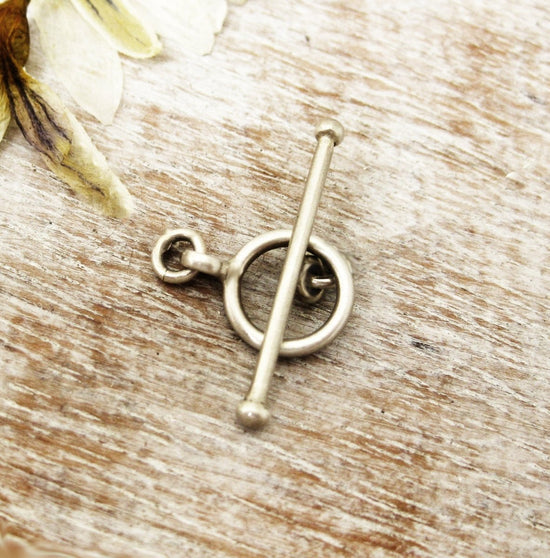 Sterling Silver Toggle Clasp or T-Clasp for Necklaces or Bracelets - Luxe Design Jewellery