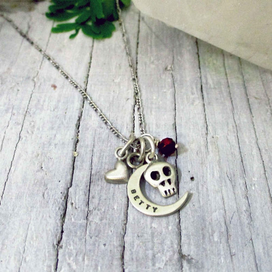 Tiny Skull Charm in Sterling Silver - Luxe Design Jewellery