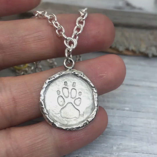 Your Dog's or Cat's Paw Print 20mm Edged Charm