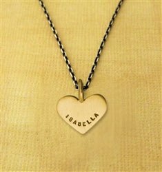 14 Karat Gold Personalized Heart Necklace - Luxe Design Jewellery