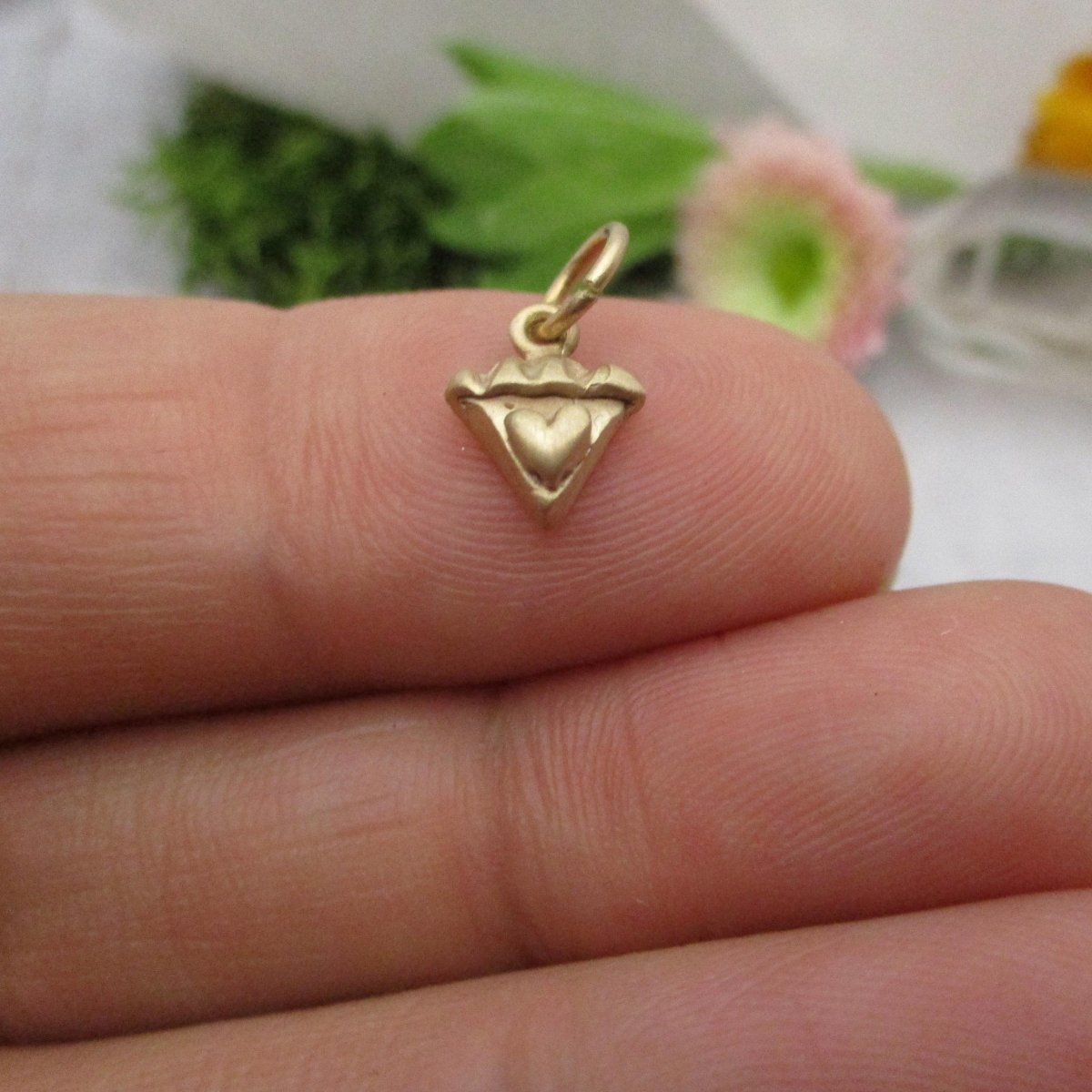 14 Karat Gold Slice of Sweetie Pie Charm, My Little Sweetie Pie Pendant - Luxe Design Jewellery