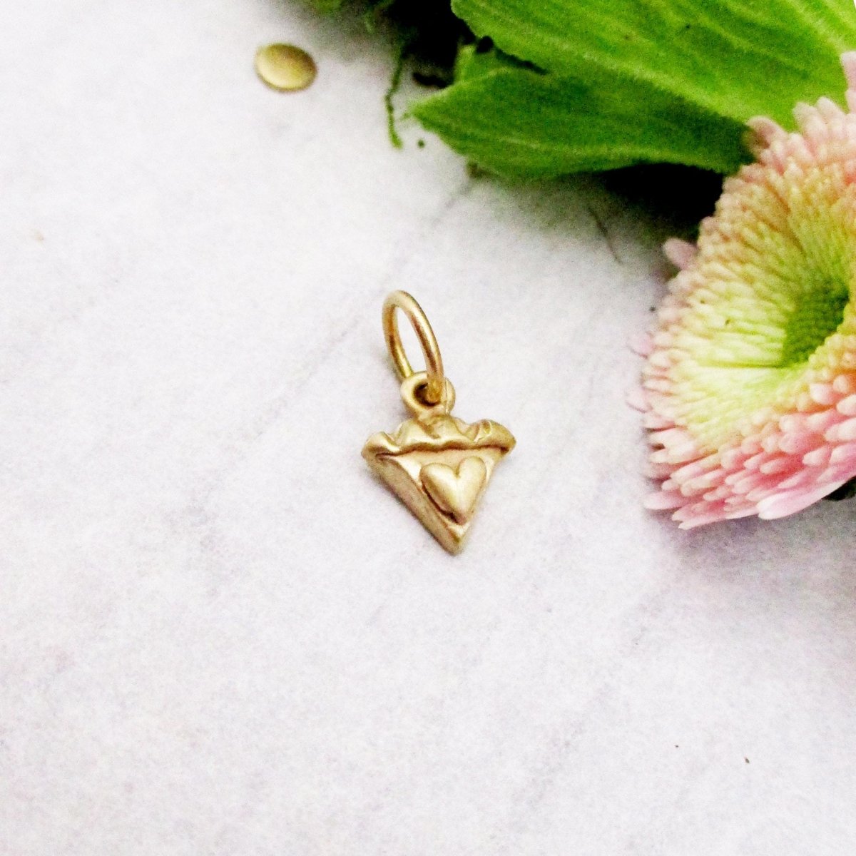 14 Karat Gold Slice of Sweetie Pie Charm, My Little Sweetie Pie Pendant - Luxe Design Jewellery