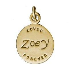 14 Karat Solid Gold Personalized LOVED FOREVER Name Pendant - Luxe Design Jewellery