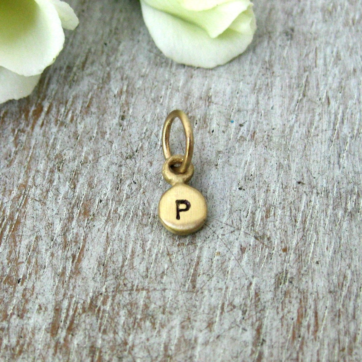 14K Gold Alphabit Charm Letter, Choose Any Letter and Gold Color - Luxe Design Jewellery