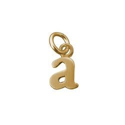 14K Gold Baby Lowercase Letter A Initial Charm - Luxe Design Jewellery