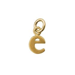 14K Gold Baby Lowercase Letter E Initial Charm - Luxe Design Jewellery