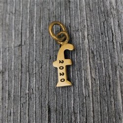 14K Gold Baby Lowercase Letter F Initial Charm - Luxe Design Jewellery