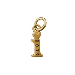 14K Gold Baby Lowercase Letter I Initial Charm - Luxe Design Jewellery