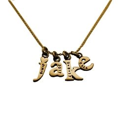 14K Gold Baby Lowercase Letter K Initial Charm - Luxe Design Jewellery