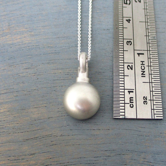 14K Gold Personalized Name Half Dome Cremation Ashes Urn Pendant