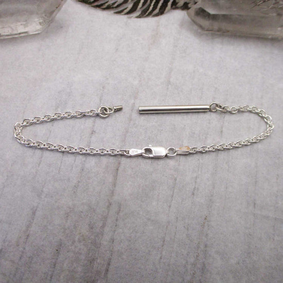 Narrow Sterling Silver Cylinder Urn Bracelet for Cremation Ashes, Holds a Small Pinch of Ashes (Copy)