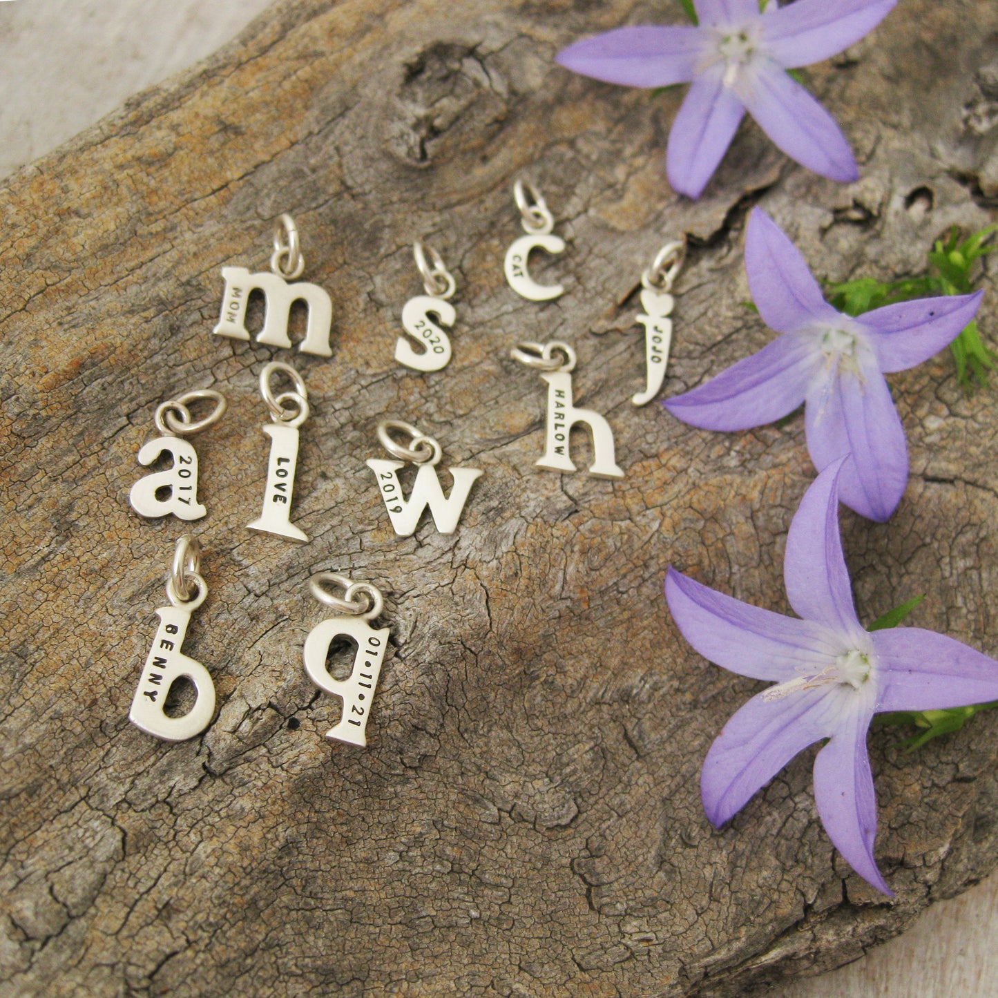 A Initial Necklace in Solid 14k Gold • Lowercase Letter Charm • Personalized Gold Pendant • Tiny Minimal Jewelry