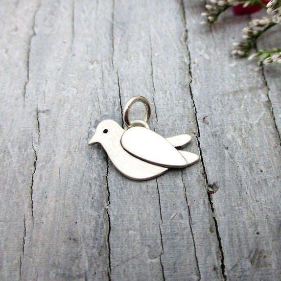 Dove Charm in Sterling Silver