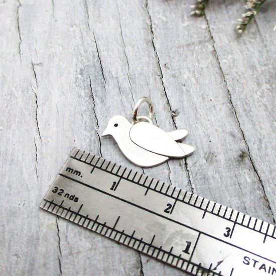 Dove Charm in Sterling Silver